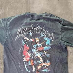 Vintage Style Archangel Michael Graphic Tee - Faded Streetwear Shirt
